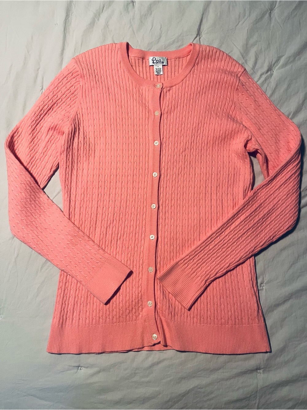 Lily Pulitzer Pink Cardigan - Large